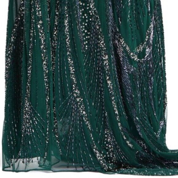 MAC DUGGAL Women’s Embellished Beaded High Slit Gown in the Size 4 - Picture 11 of 16